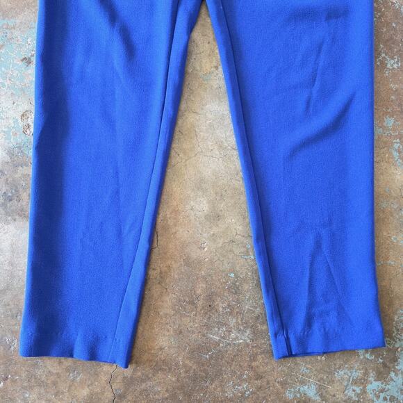 Julia Jordan Royal Blue High Neck Jumpsuit Size 2 NWT Crepe Pockets Ankle Length - Picture 5 of 10